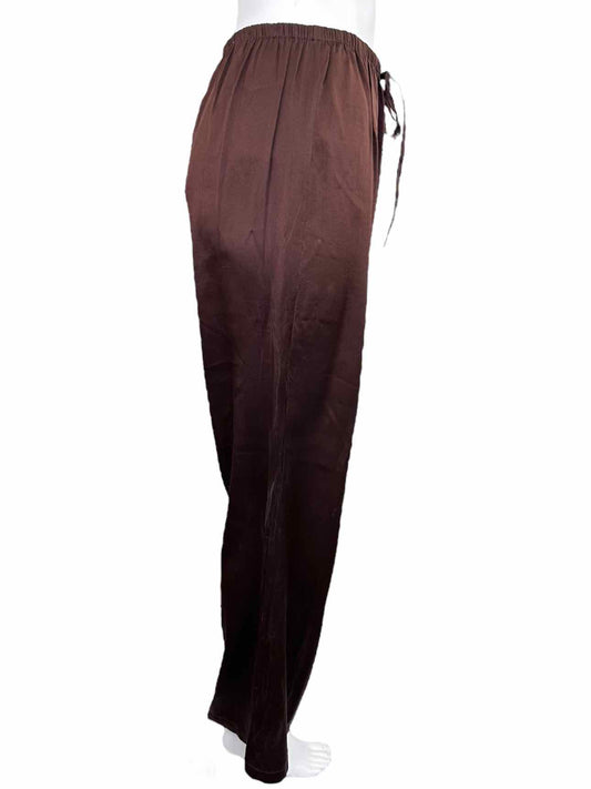 Kar A Van Brown 100% Silk Pants Size M