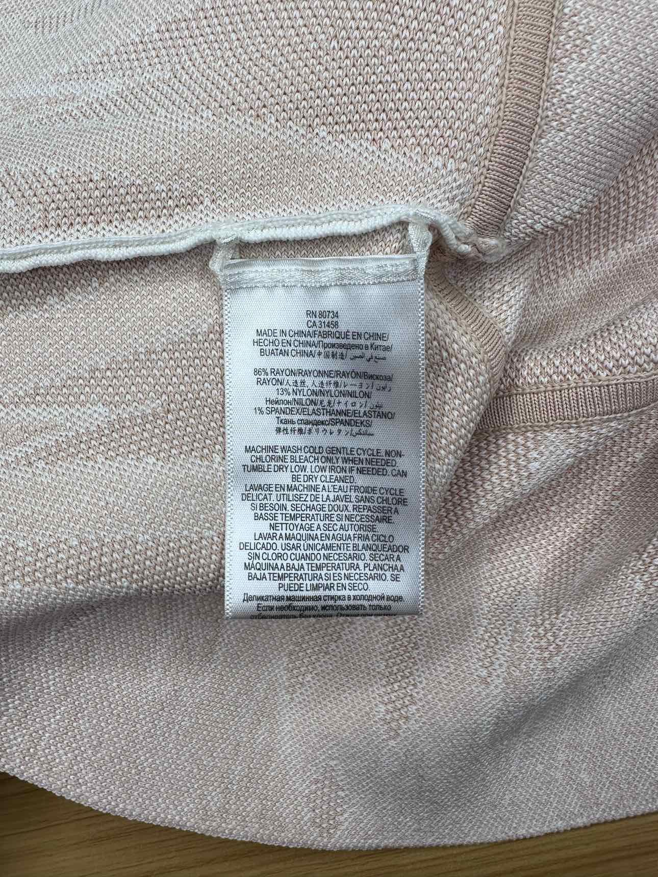 BCBGMAXAZRIA Peach GARDNIA Peplum Sweater Size S