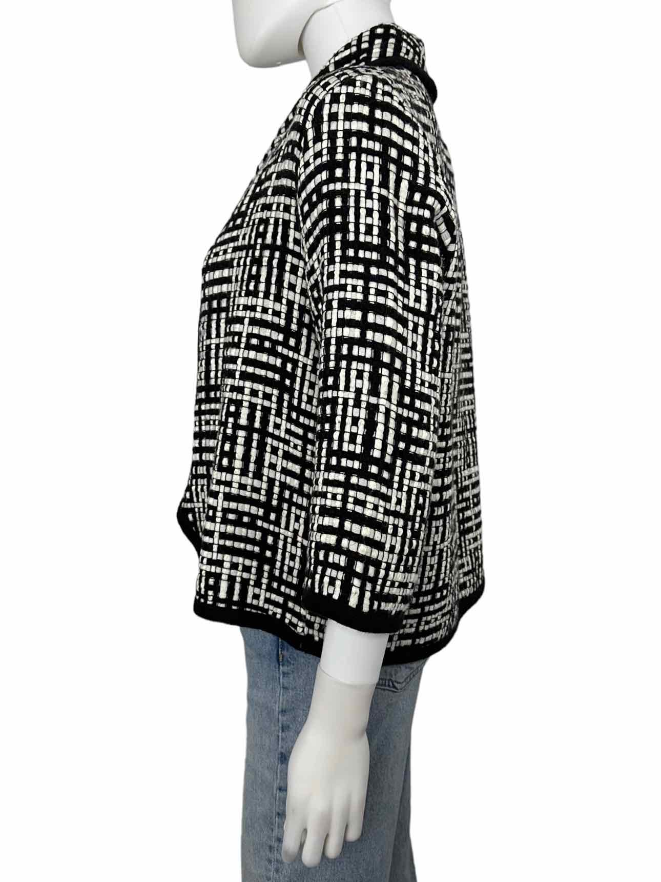 LEO & SAGE Black Tweed Jacket, left side