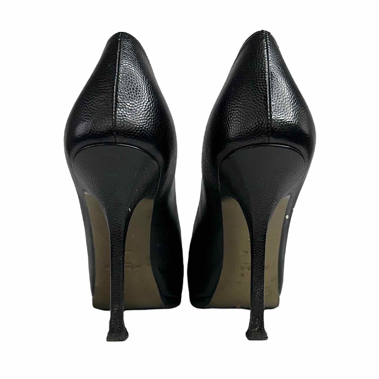 Yves Saint Laurent Black Platform Stiletto Pumps Size 35