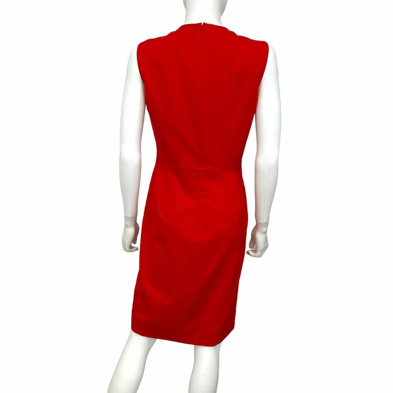 VALENTINO TECHNOCOUTURE NWT Red Midi Dress Size M