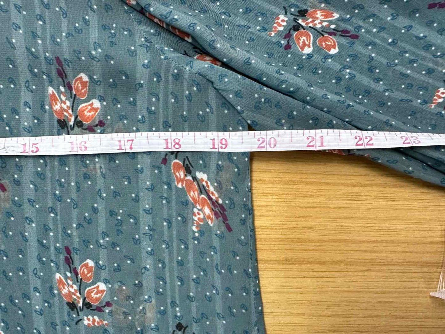 Geisha Designs Green Floral Print Blouse Size M