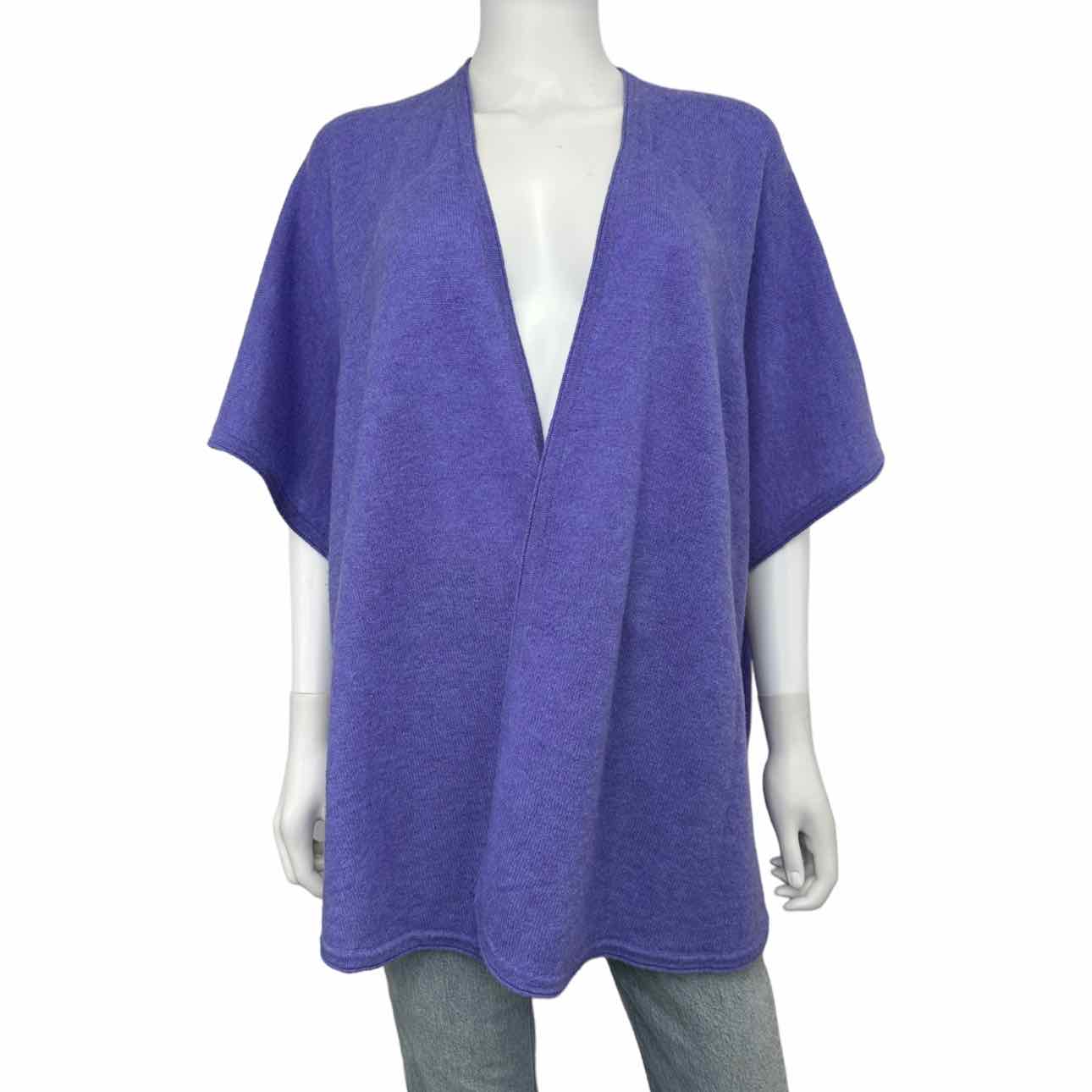 Soft and cozy purple cashmere sweater cardigan 