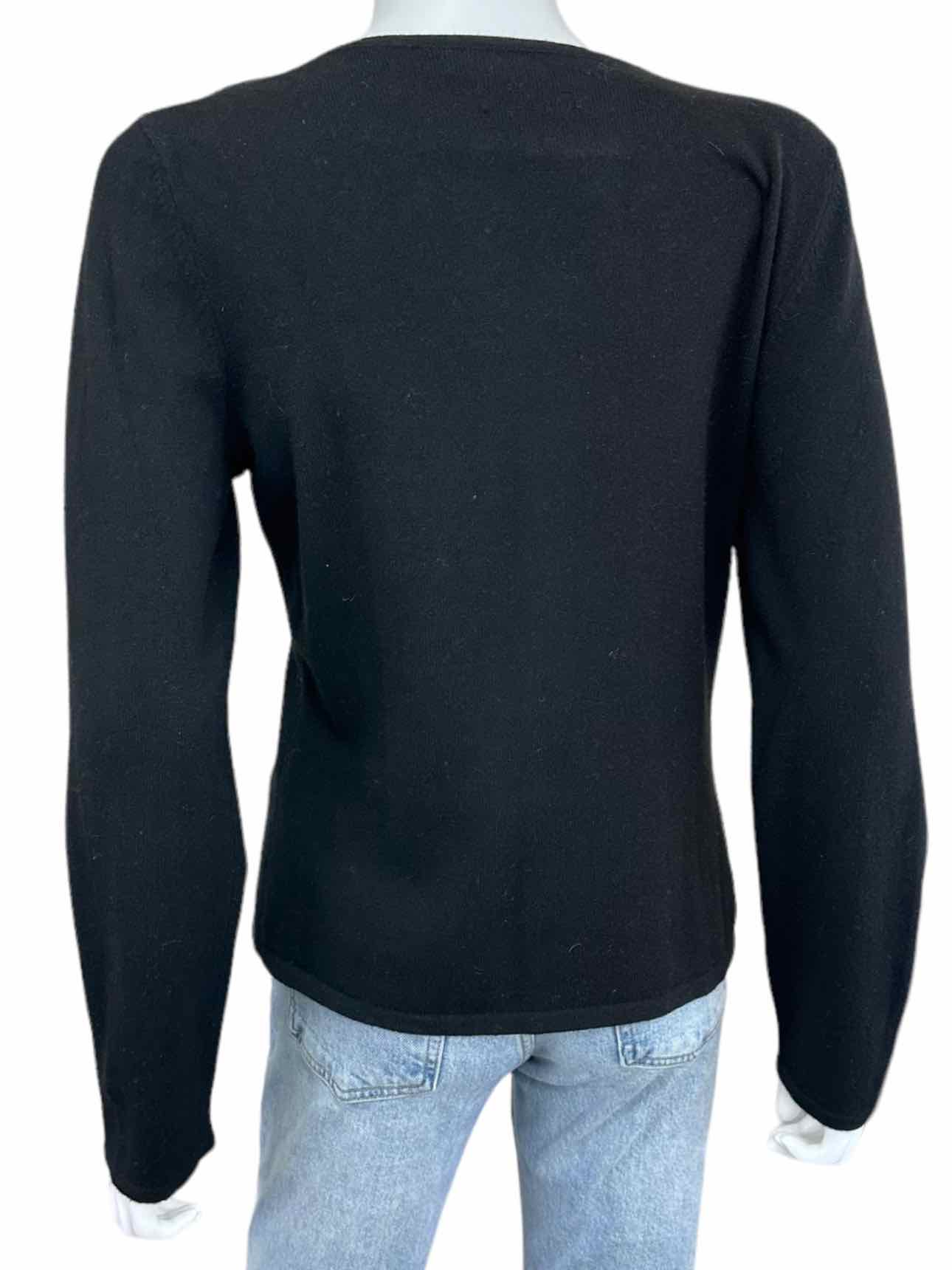 Daniel Bishop Black 100% Cashmere Poodle Sweater Size L