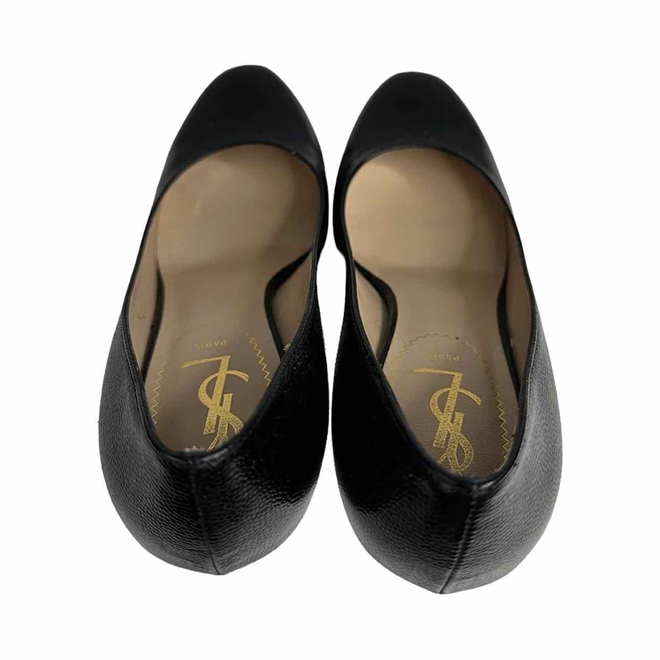 Yves Saint Laurent Black Platform Stiletto Pumps Size 35