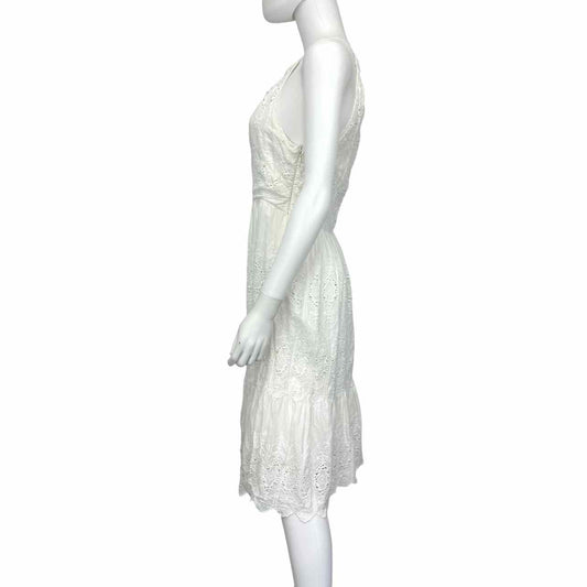 Maeve White Midi Halter Sundress Size 6