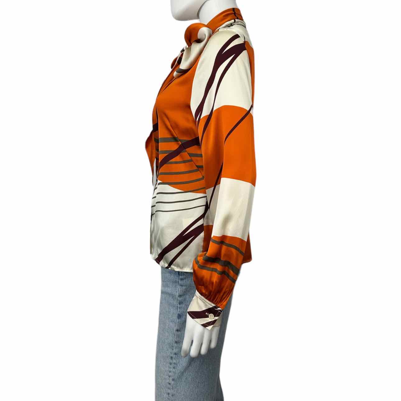 Vintage LOUIS FERAUD 100% Silk Button-Down Shirt Size S