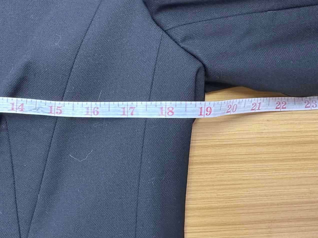 ESCADA Black Wool Floral Embroidered Blazer Size M