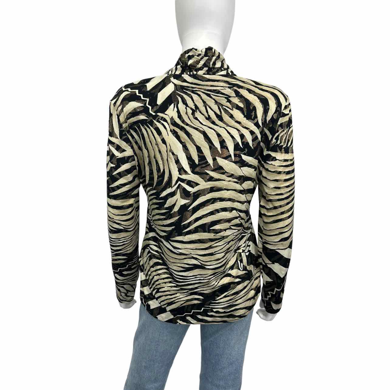 Joseph Ribkoff Zebra Print Blouse Size 12