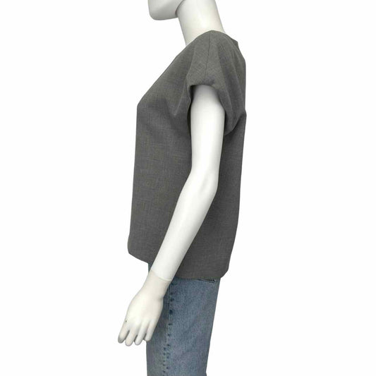 Trina Turk Grey Blouse Size M