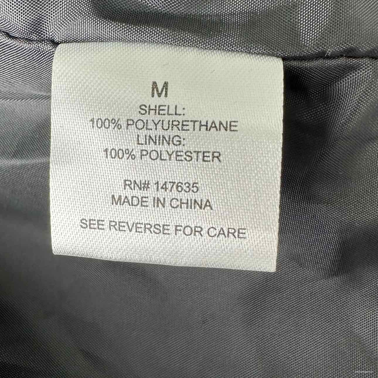 ROMEO & JULIET Bronze Vegan Leather Moto Jacket Size M
