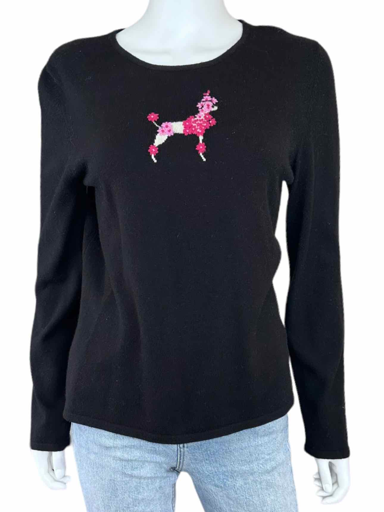 Daniel Bishop Black 100% Cashmere Poodle Sweater Size L