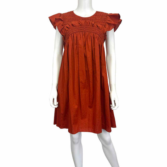 Sea New York Rust Orange Dress Size S