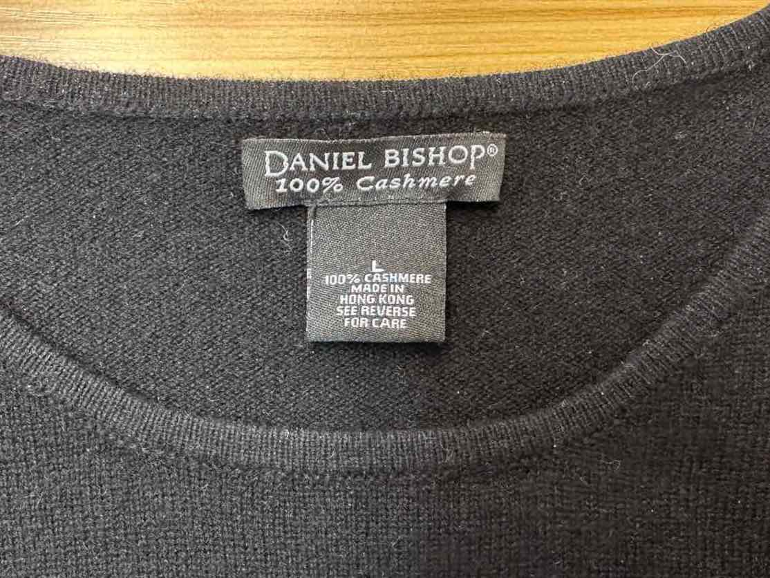 Daniel Bishop Black 100% Cashmere Poodle Sweater Size L