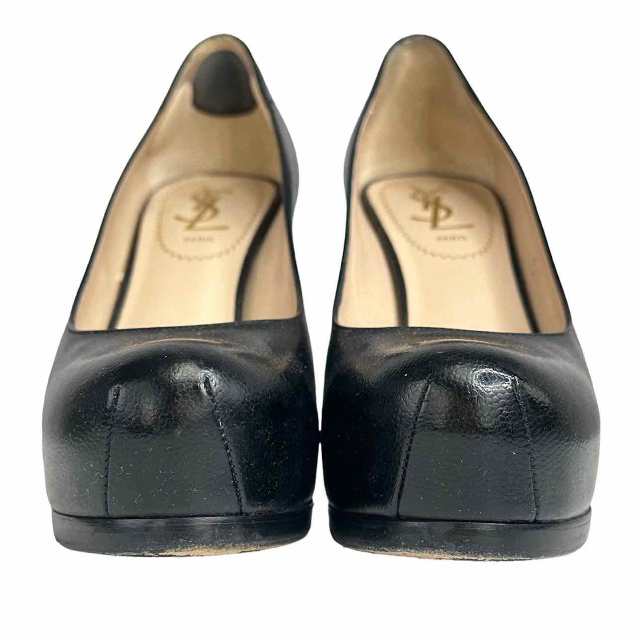 Yves Saint Laurent Black Platform Stiletto Pumps Size 35