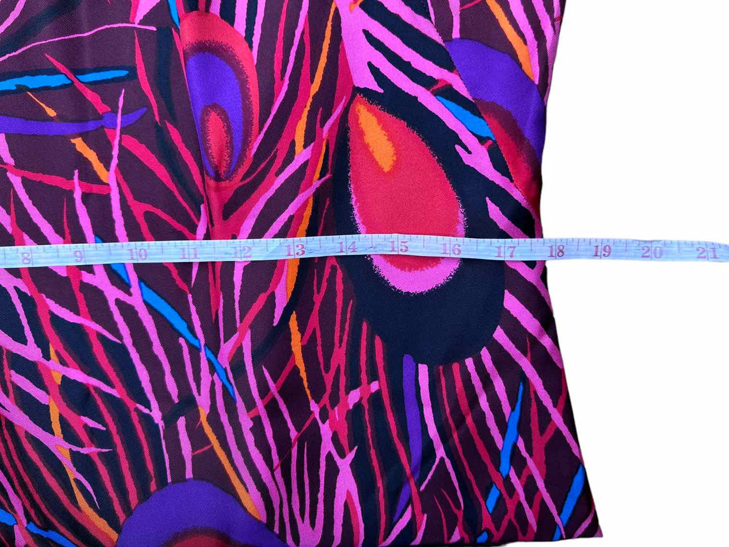 Milly of New York 100% Silk Peacock Print Dress Size M