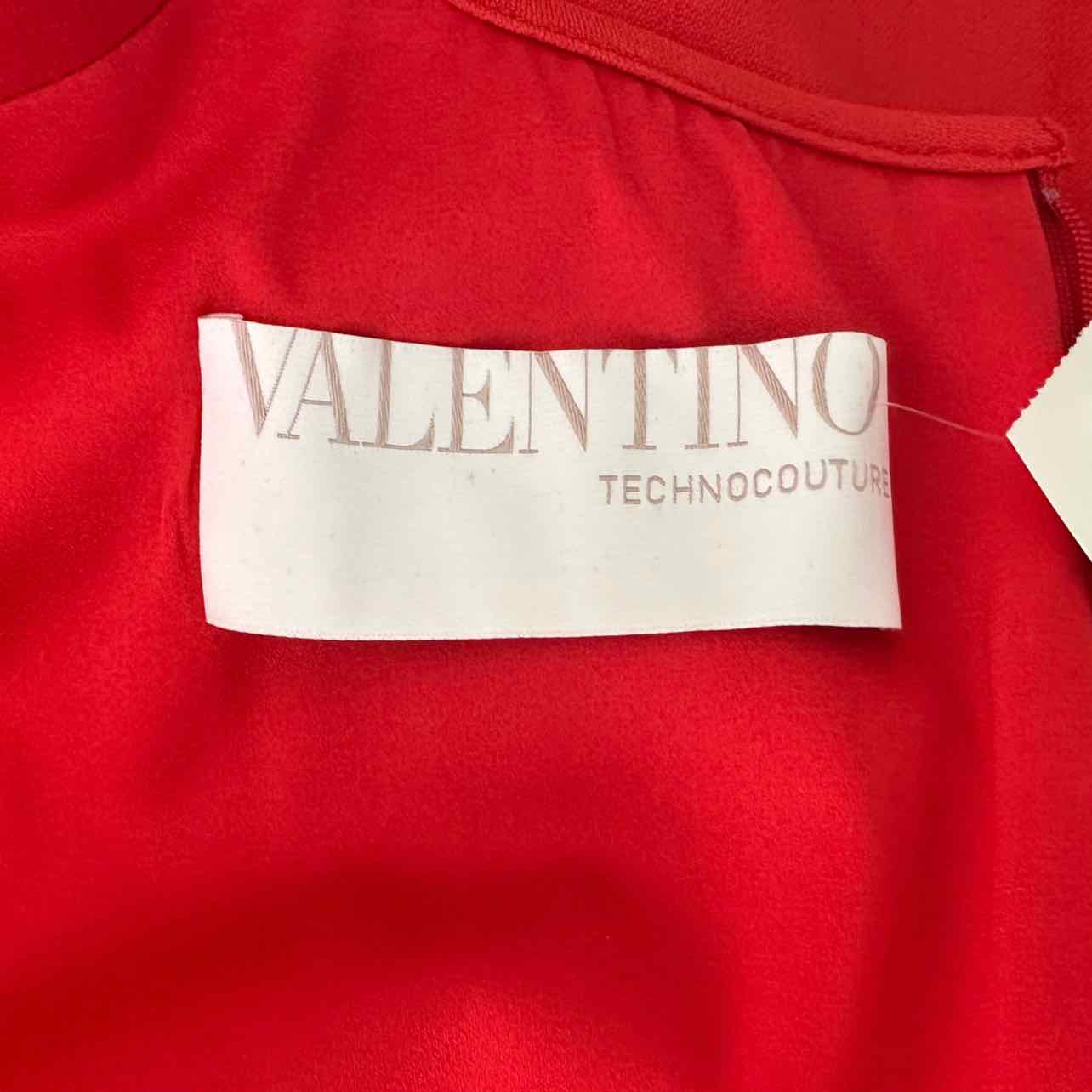 VALENTINO TECHNOCOUTURE NWT Red Midi Dress Size M