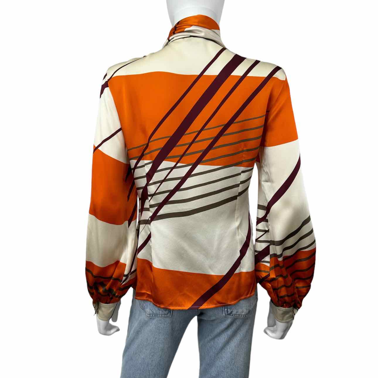 Vintage LOUIS FERAUD 100% Silk Button-Down Shirt Size S