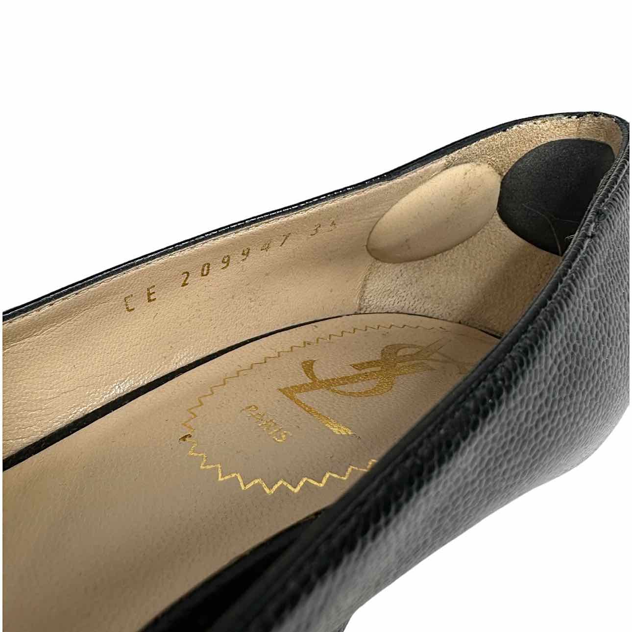 Yves Saint Laurent Black Platform Stiletto Pumps Size 35