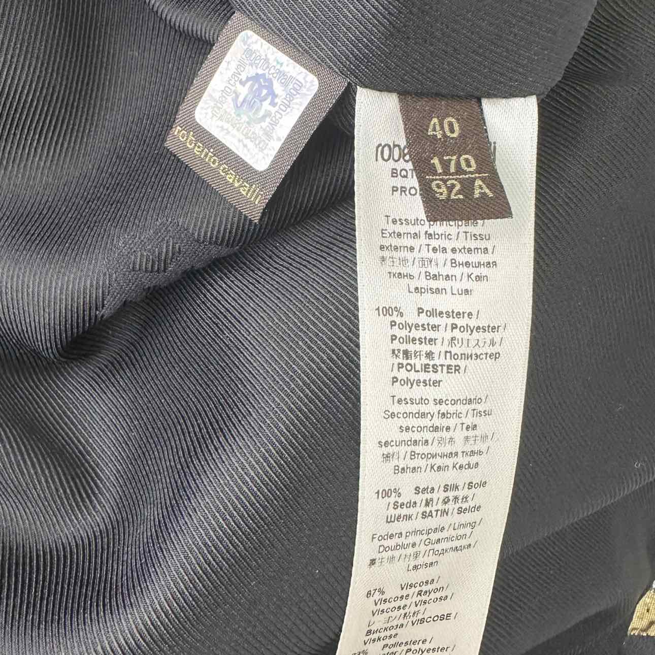 Roberto Cavalli Metallic Gold Jacquard Zebra Print Dress, metallic silk print dress