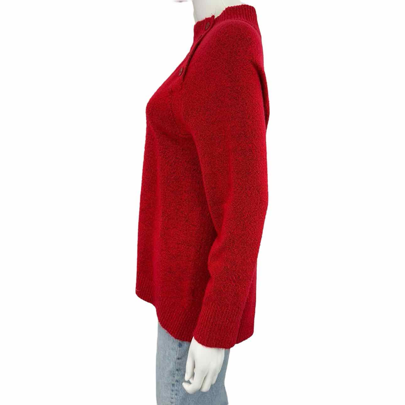 Talbots Red Mock Neck Sweater Size MP