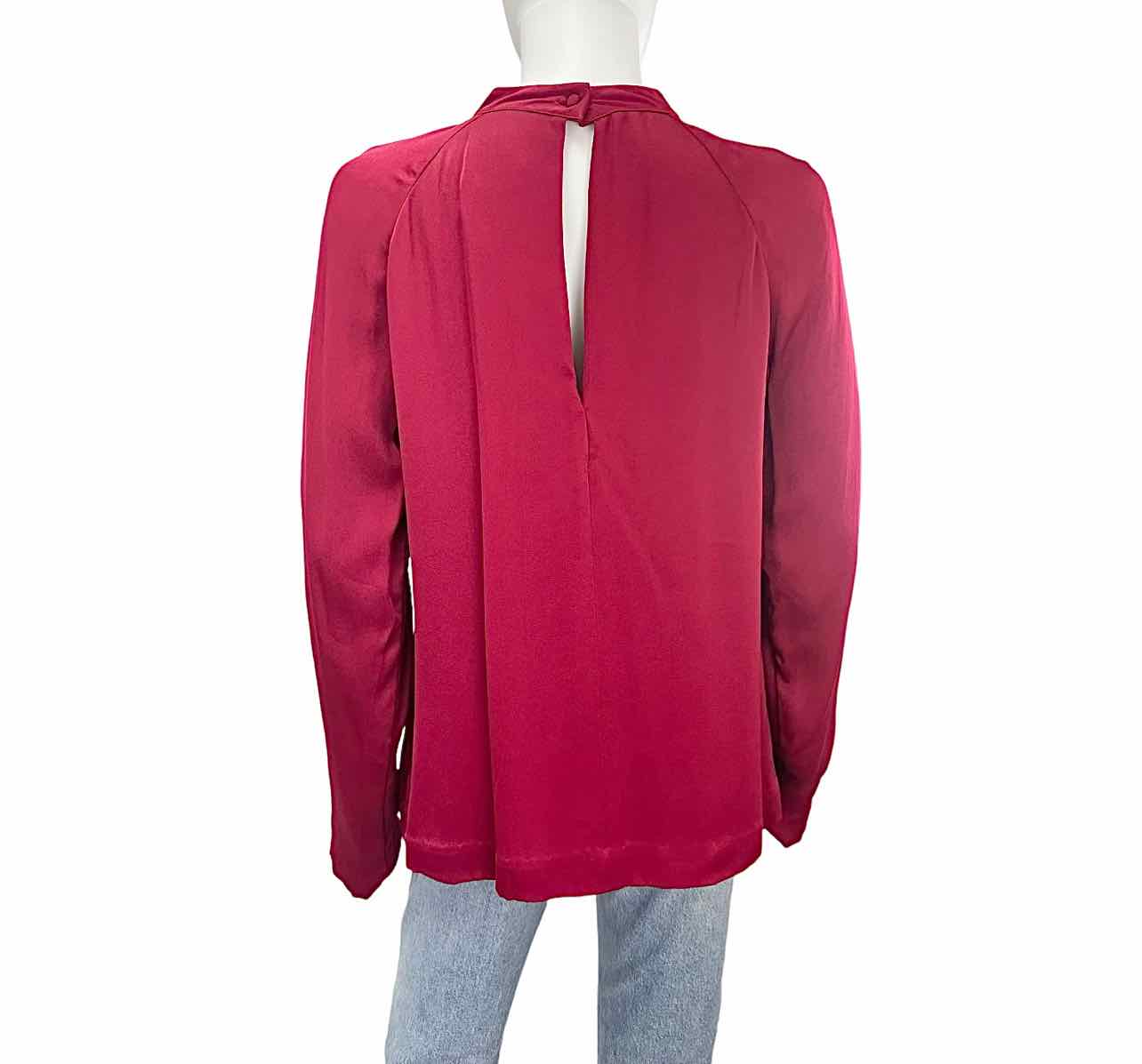 C/MEO COLLECTIVE NWT Raspberry Satin Blouse Size M