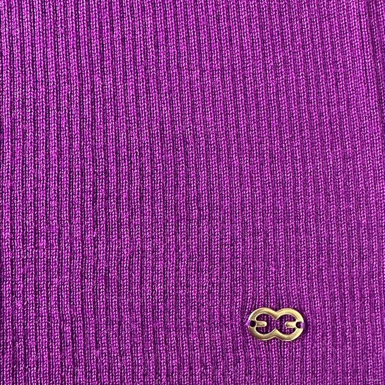 ESCADA Purple Wool Silk Blend Turtleneck Sweater Size 10