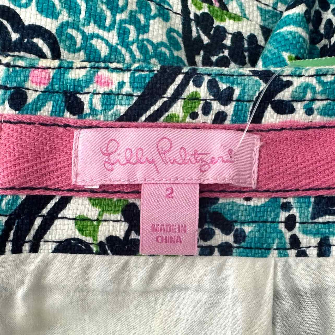 Lilly Pulitzer Colorful Print Pencil Skirt Size 2