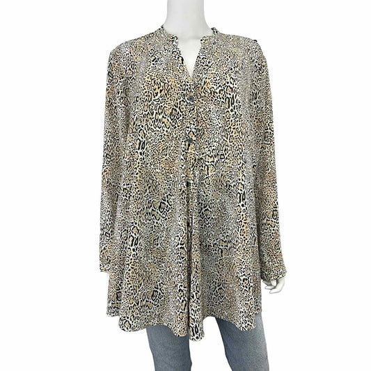 Chico's NWT Convertible Cheetah Print Top Size XL