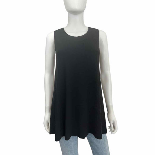Lafayette 148 New York Black Sleeveless Tunic Size S