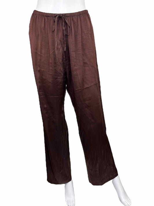 Kar A Van Brown 100% Silk Pants Size M