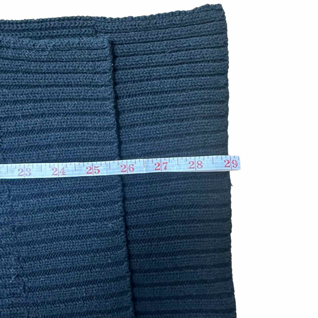 WHITE + WARREN Black Cotton Turtleneck Sweater Size M