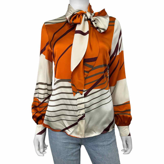 Vintage LOUIS FERAUD 100% Silk Button-Down Shirt Size S