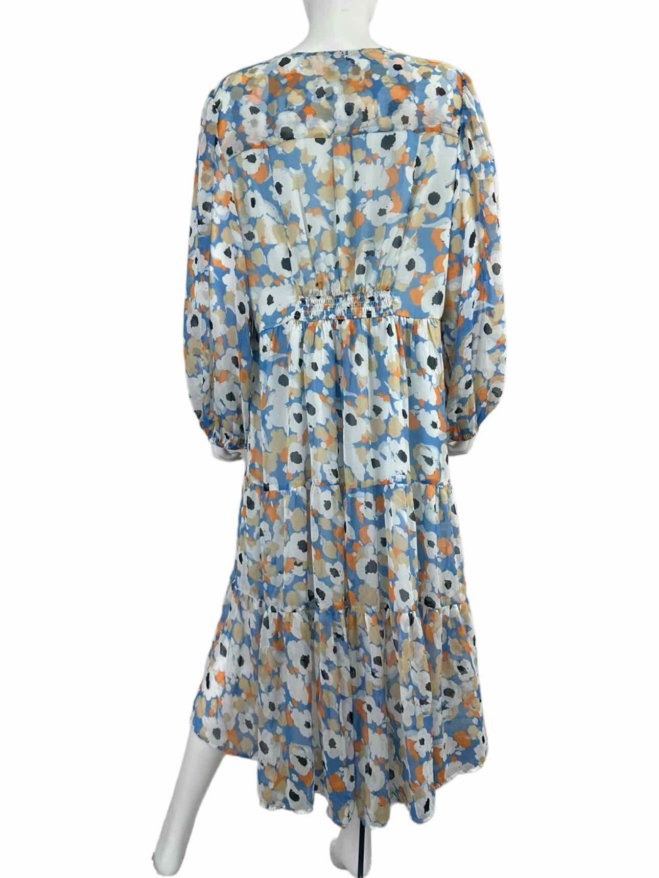 joie Size NWT Blue Floral Print Maxi Dress Size XL