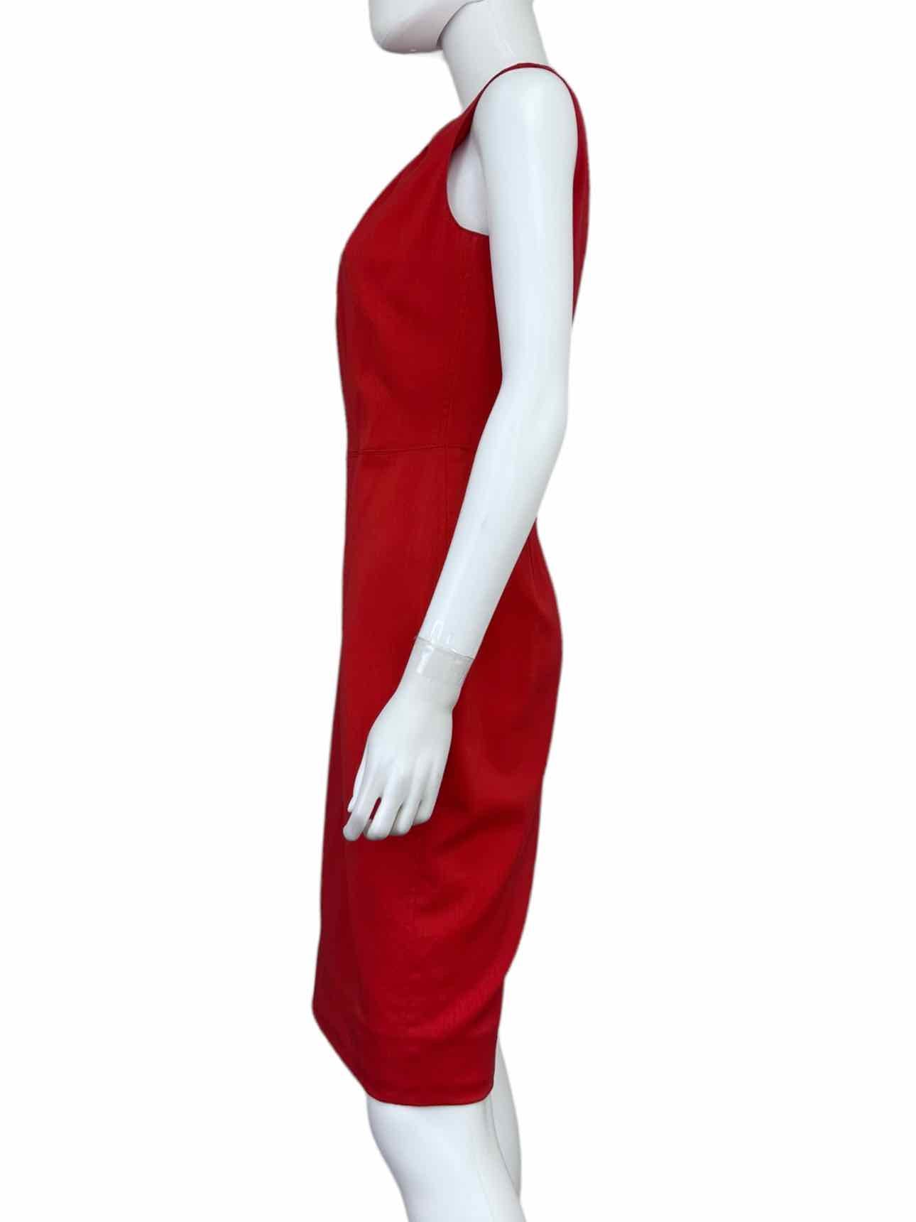 VALENTINO TECHNOCOUTURE NWT Red Midi Dress Size M