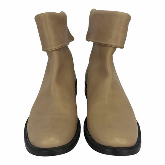 Dusica Dusica Tan Distressed Leather Ankle Boot Size 37.5