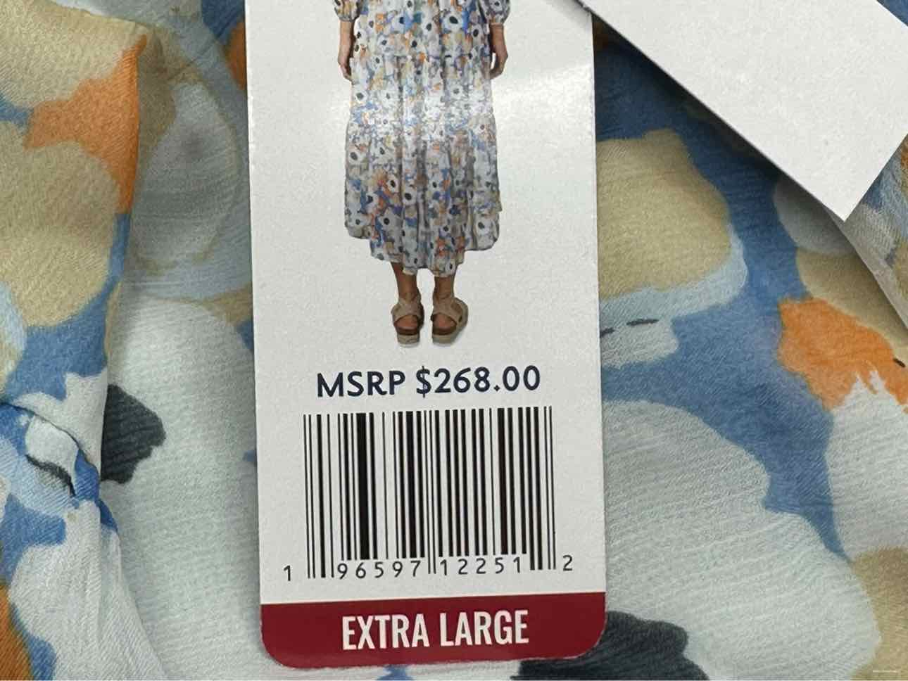 joie Size NWT Blue Floral Print Maxi Dress Size XL