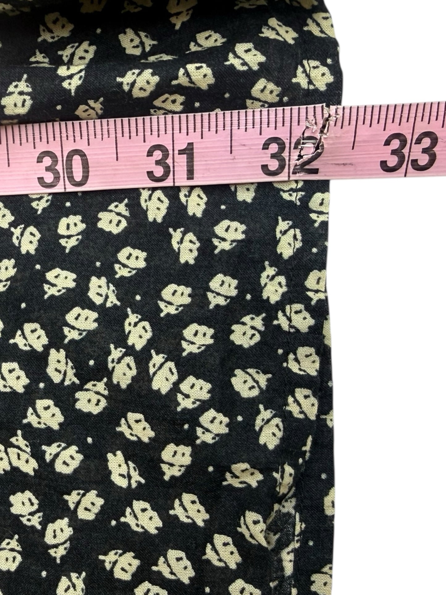 Free People Black Floral Mini Dress Size S