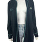 MING WANG Black Knit Jacket Size L