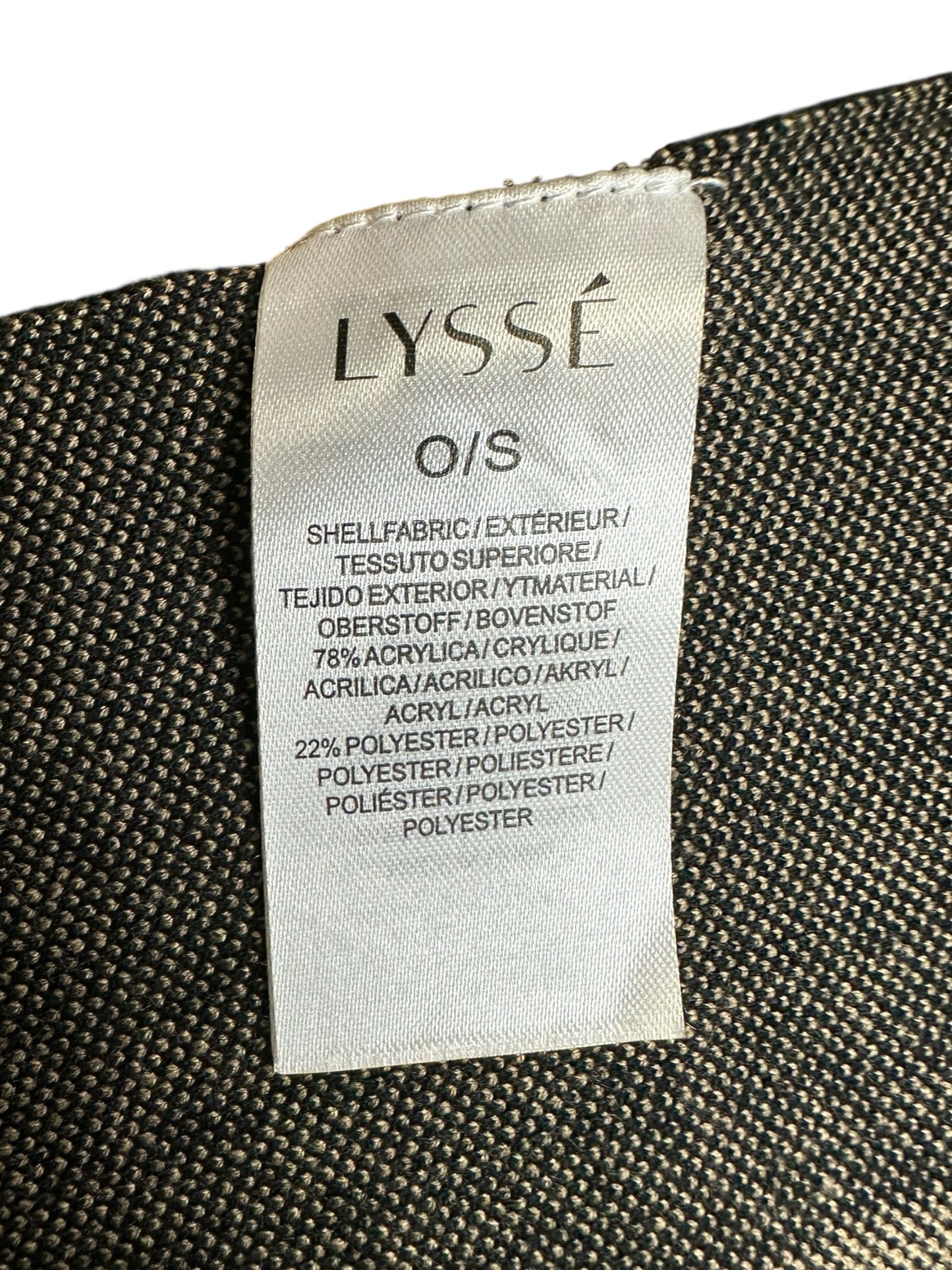 LYSSE' NWT Brown Plaid Poncho Size O/S