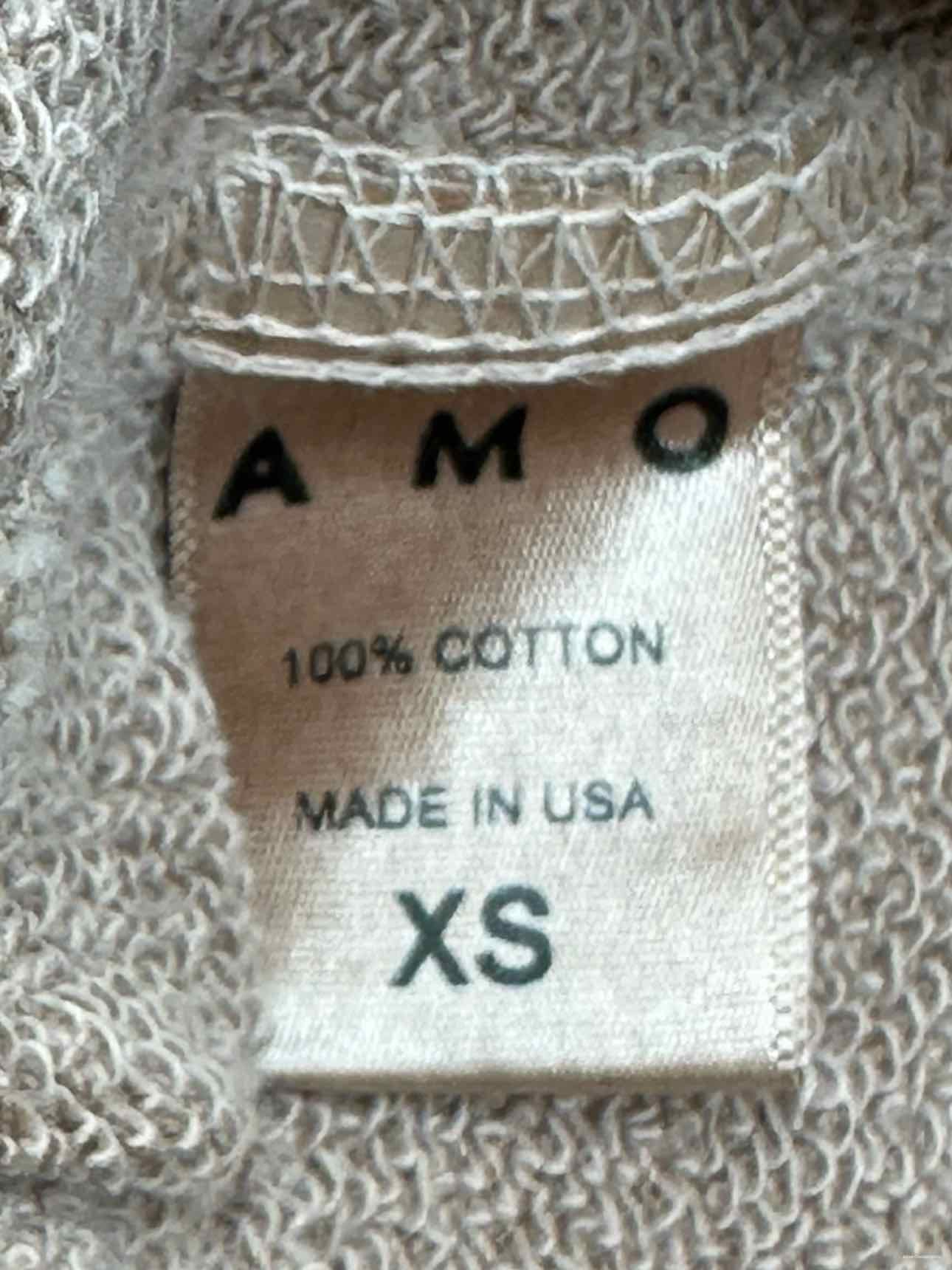 AMO Brown 100% Cotton Crewneck Size XS