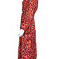 PINCH Red Patterned Casual Dress Size S