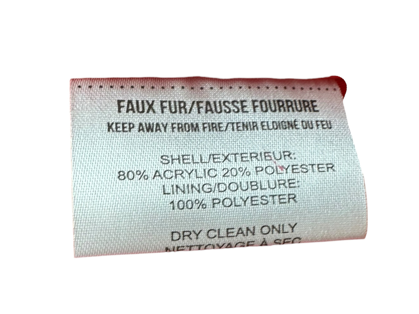 APPARIS Red Faux Fur Coat Size S