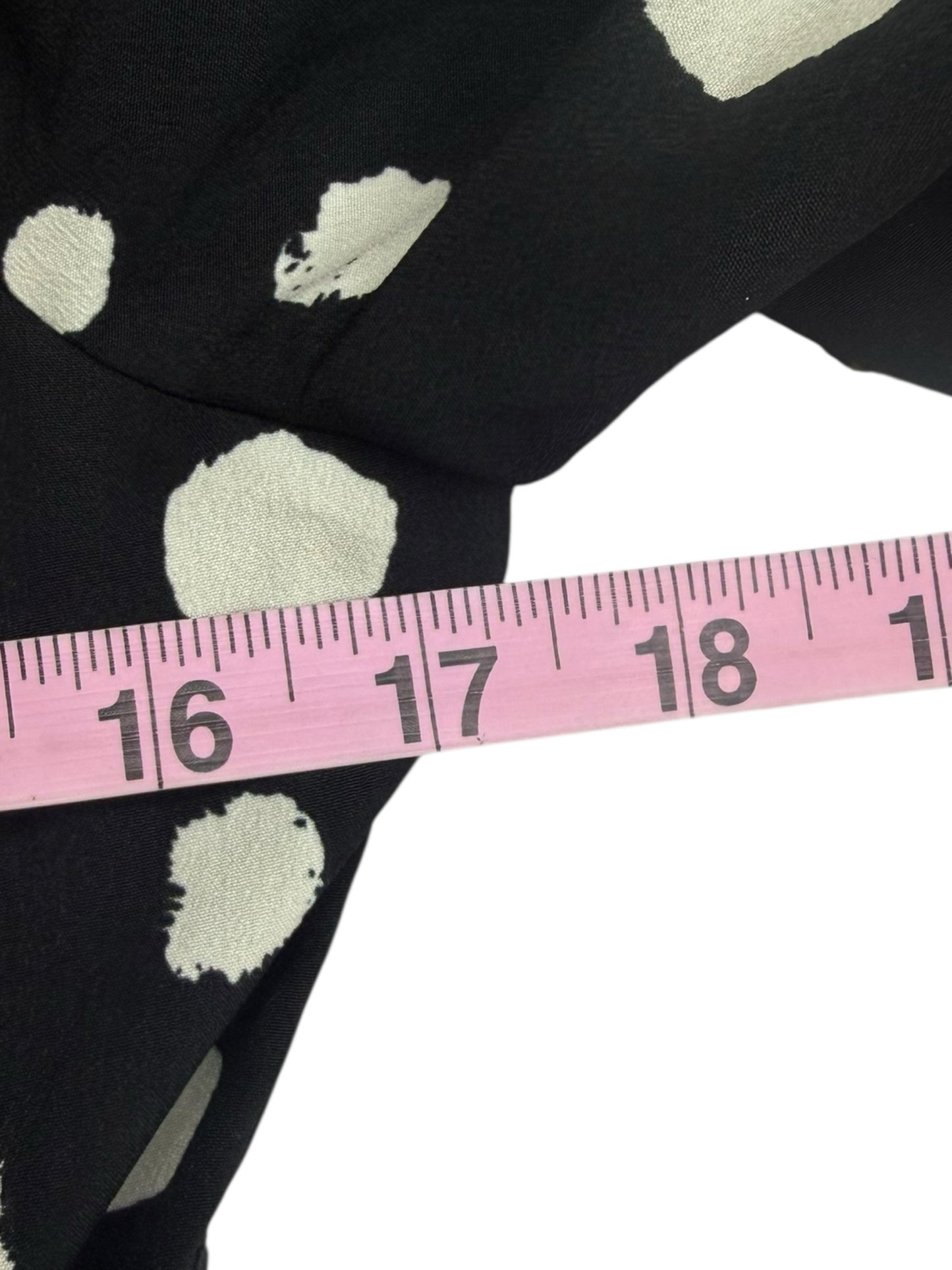 Adelyn Rae NWT Black Darlene Polkadot Mini Dress Size M