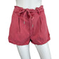 PAIGE Red High Waisted Shorts Size 26