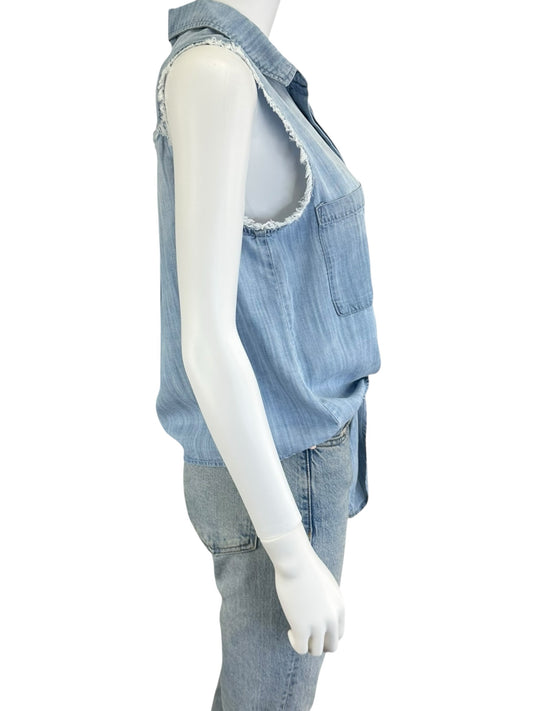 Bella Dahl Blue Chambray Button-down Size S