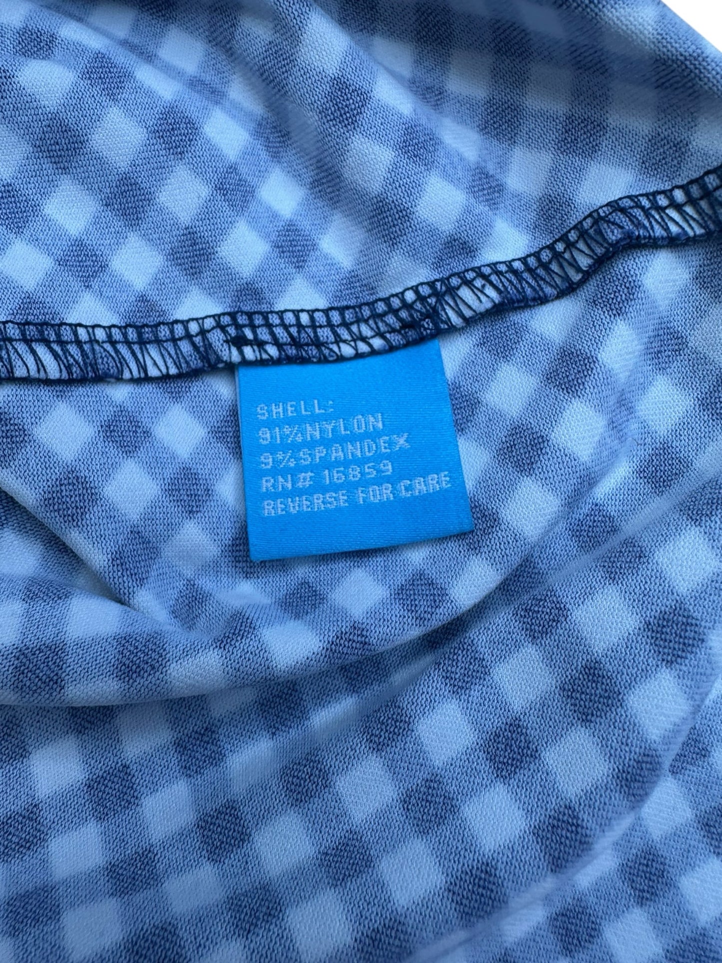 J. McLaughlin Blue And White Checkered Blouse Size M