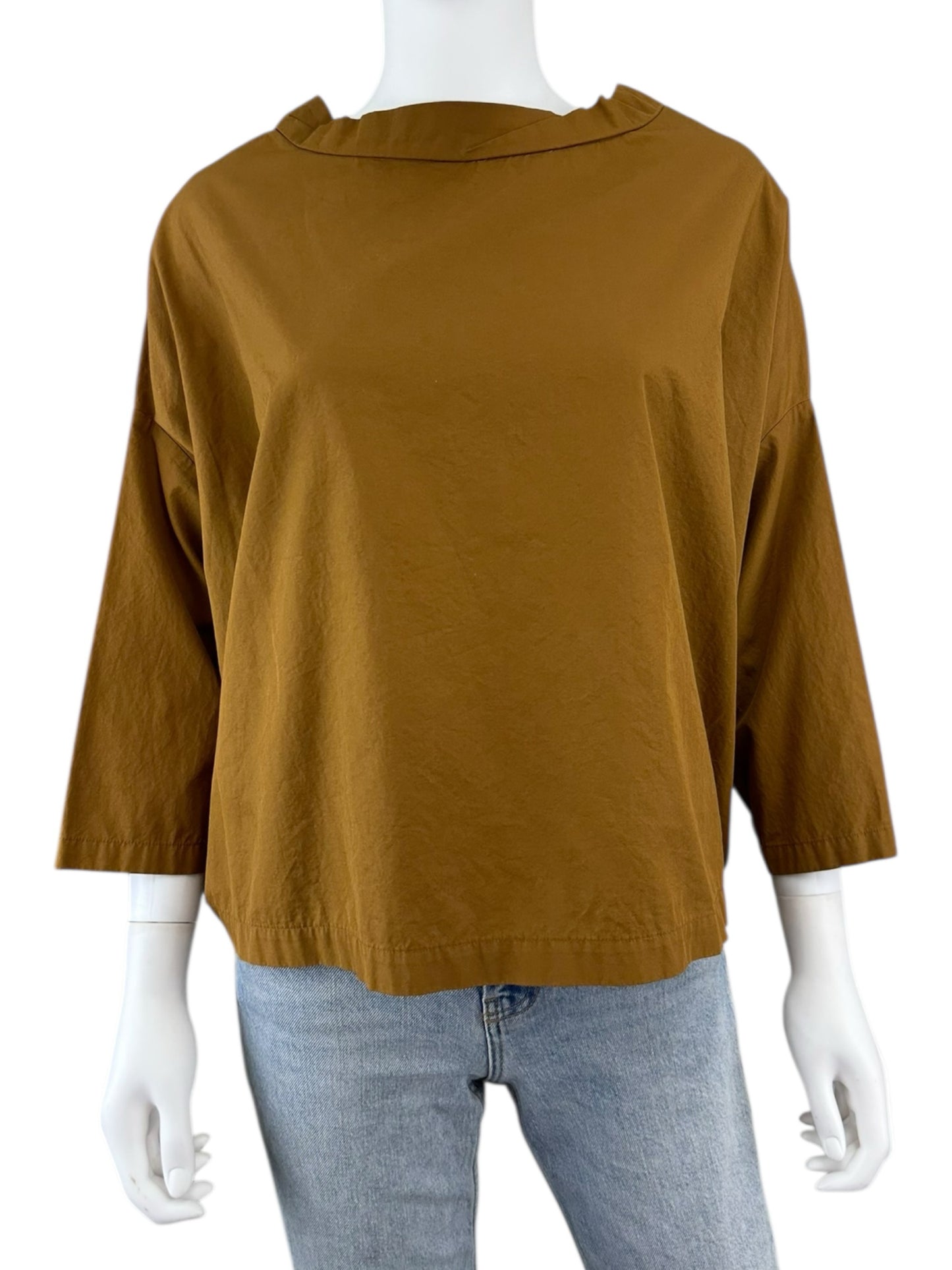 GALLEGO DESPORTES Brown Blouse Size O/S