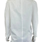 Sandro White Ruffle Neck Blouse Size 3