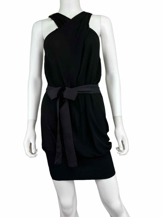 Roberto Cavalli Black Halter Cocktail Dress Size S